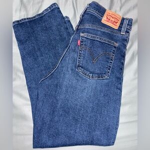 Levi Strauss & Co Ribcage Straight Blue Jeans